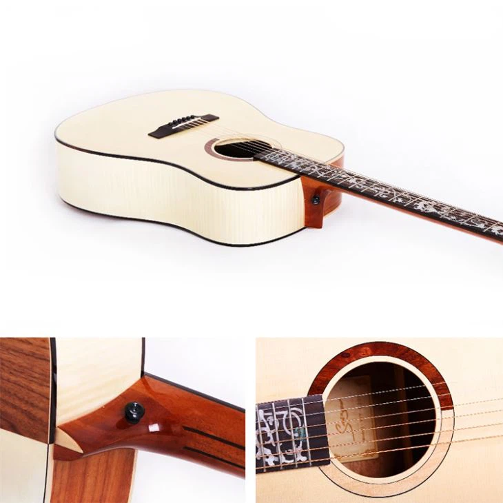 Brand High Grade Handmade Solid Acoustic Guitar